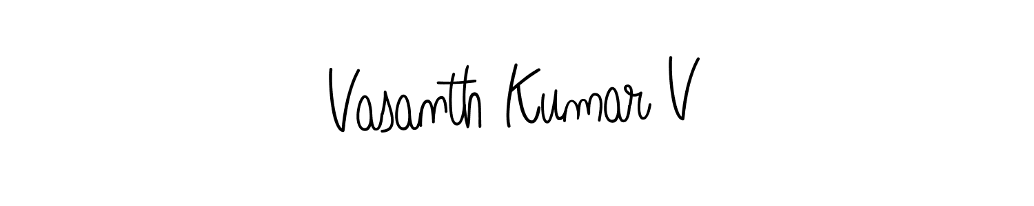 Also You can easily find your signature by using the search form. We will create Vasanth Kumar V name handwritten signature images for you free of cost using Angelique-Rose-font-FFP sign style. Vasanth Kumar V signature style 5 images and pictures png