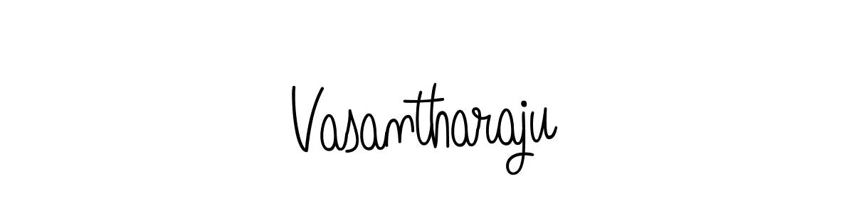 Create a beautiful signature design for name Vasantharaju. With this signature (Angelique-Rose-font-FFP) fonts, you can make a handwritten signature for free. Vasantharaju signature style 5 images and pictures png