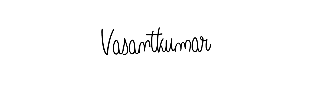 The best way (Angelique-Rose-font-FFP) to make a short signature is to pick only two or three words in your name. The name Vasantkumar include a total of six letters. For converting this name. Vasantkumar signature style 5 images and pictures png