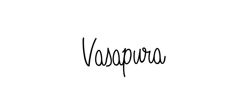 Use a signature maker to create a handwritten signature online. With this signature software, you can design (Angelique-Rose-font-FFP) your own signature for name Vasapura. Vasapura signature style 5 images and pictures png