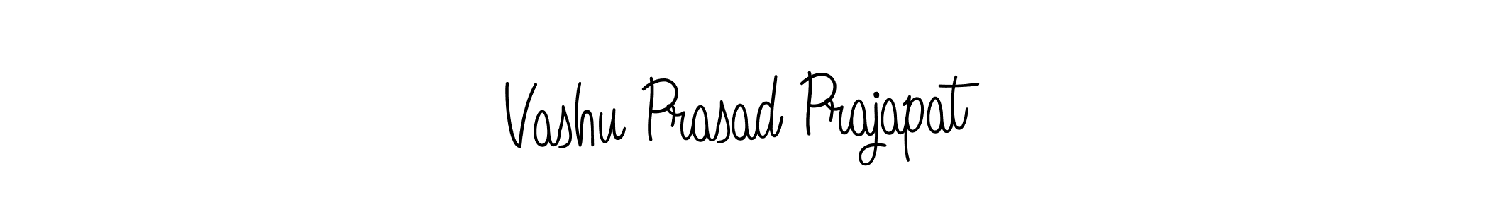 Use a signature maker to create a handwritten signature online. With this signature software, you can design (Angelique-Rose-font-FFP) your own signature for name Vashu Prasad Prajapat. Vashu Prasad Prajapat signature style 5 images and pictures png