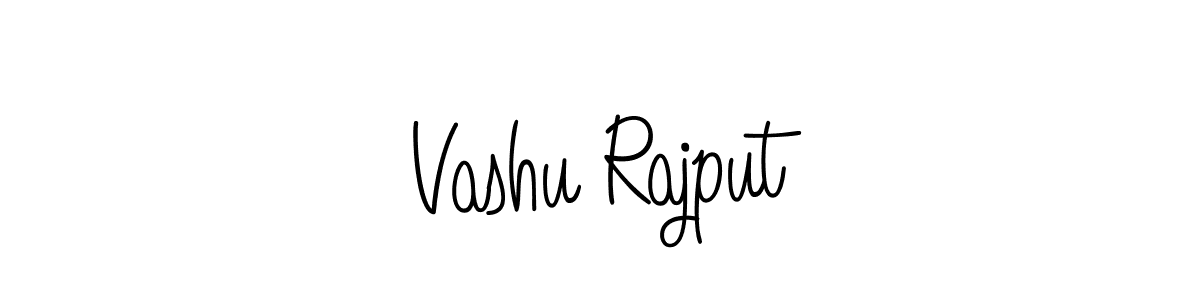 Design your own signature with our free online signature maker. With this signature software, you can create a handwritten (Angelique-Rose-font-FFP) signature for name Vashu Rajput. Vashu Rajput signature style 5 images and pictures png