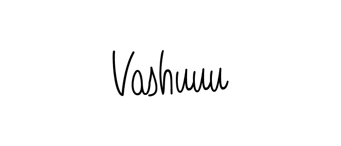 The best way (Angelique-Rose-font-FFP) to make a short signature is to pick only two or three words in your name. The name Vashuuu include a total of six letters. For converting this name. Vashuuu signature style 5 images and pictures png