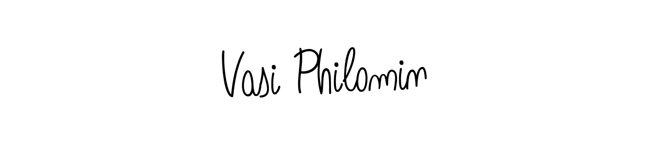 Also we have Vasi Philomin name is the best signature style. Create professional handwritten signature collection using Angelique-Rose-font-FFP autograph style. Vasi Philomin signature style 5 images and pictures png