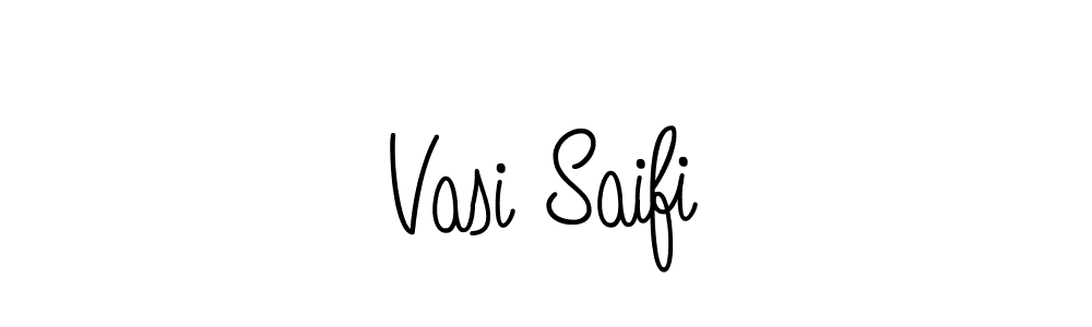 You should practise on your own different ways (Angelique-Rose-font-FFP) to write your name (Vasi Saifi) in signature. don't let someone else do it for you. Vasi Saifi signature style 5 images and pictures png