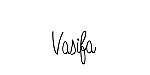 You should practise on your own different ways (Angelique-Rose-font-FFP) to write your name (Vasifa) in signature. don't let someone else do it for you. Vasifa signature style 5 images and pictures png