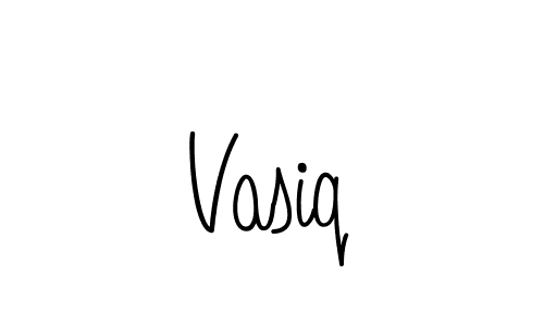 Design your own signature with our free online signature maker. With this signature software, you can create a handwritten (Angelique-Rose-font-FFP) signature for name Vasiq. Vasiq signature style 5 images and pictures png