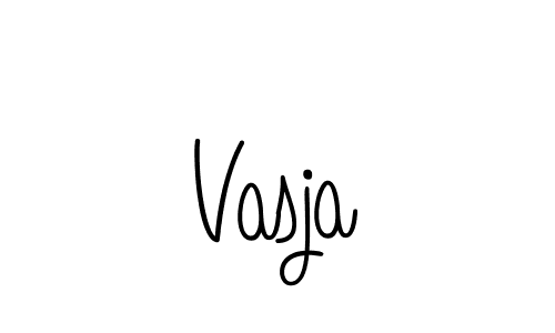 Make a beautiful signature design for name Vasja. With this signature (Angelique-Rose-font-FFP) style, you can create a handwritten signature for free. Vasja signature style 5 images and pictures png
