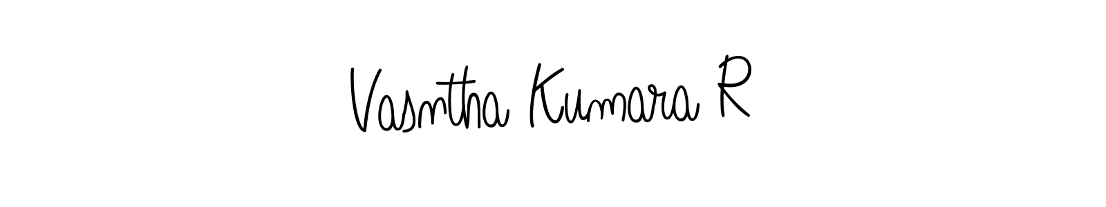 How to Draw Vasntha Kumara R signature style? Angelique-Rose-font-FFP is a latest design signature styles for name Vasntha Kumara R. Vasntha Kumara R signature style 5 images and pictures png