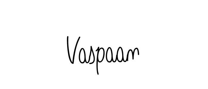 Use a signature maker to create a handwritten signature online. With this signature software, you can design (Angelique-Rose-font-FFP) your own signature for name Vaspaan. Vaspaan signature style 5 images and pictures png