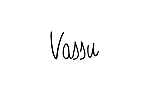 How to make Vassu name signature. Use Angelique-Rose-font-FFP style for creating short signs online. This is the latest handwritten sign. Vassu signature style 5 images and pictures png