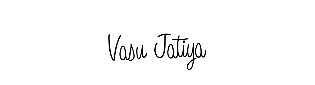Make a short Vasu Jatiya signature style. Manage your documents anywhere anytime using Angelique-Rose-font-FFP. Create and add eSignatures, submit forms, share and send files easily. Vasu Jatiya signature style 5 images and pictures png