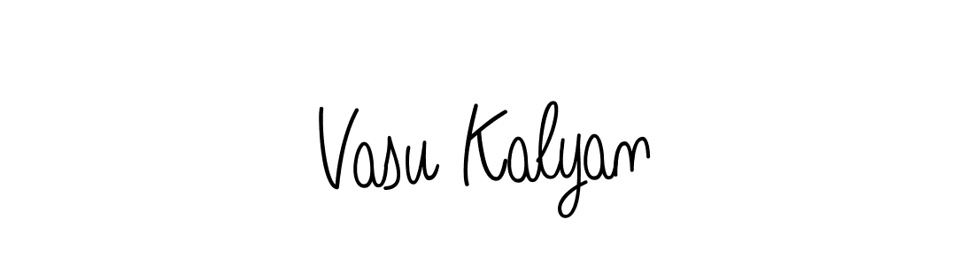Design your own signature with our free online signature maker. With this signature software, you can create a handwritten (Angelique-Rose-font-FFP) signature for name Vasu Kalyan. Vasu Kalyan signature style 5 images and pictures png