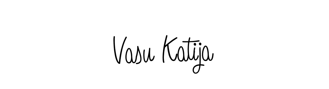 Also we have Vasu Katija name is the best signature style. Create professional handwritten signature collection using Angelique-Rose-font-FFP autograph style. Vasu Katija signature style 5 images and pictures png