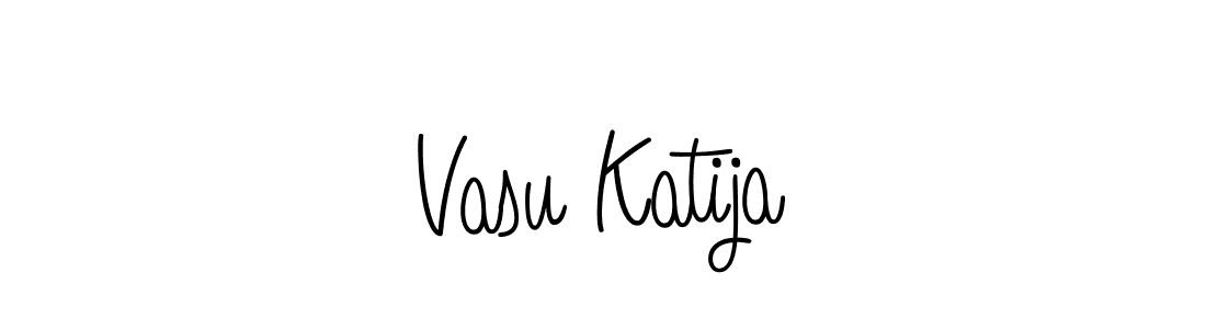 Also we have Vasu Katija name is the best signature style. Create professional handwritten signature collection using Angelique-Rose-font-FFP autograph style. Vasu Katija signature style 5 images and pictures png