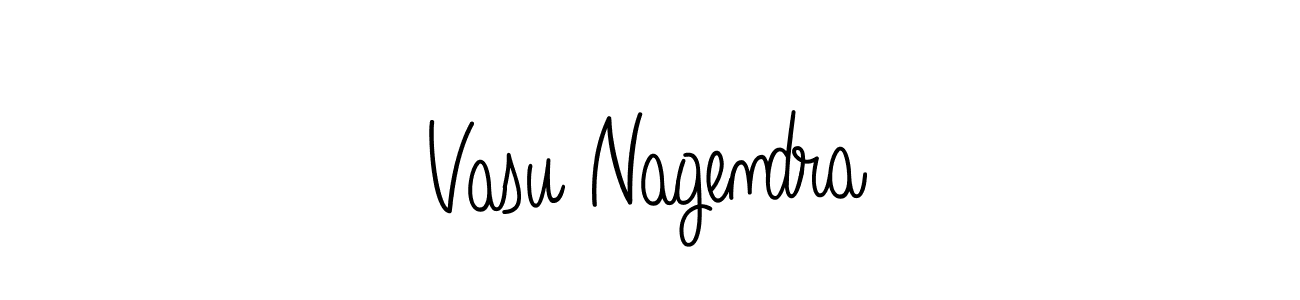 Make a beautiful signature design for name Vasu Nagendra. With this signature (Angelique-Rose-font-FFP) style, you can create a handwritten signature for free. Vasu Nagendra signature style 5 images and pictures png