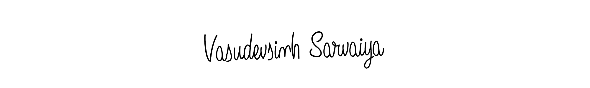 You should practise on your own different ways (Angelique-Rose-font-FFP) to write your name (Vasudevsinh Sarvaiya) in signature. don't let someone else do it for you. Vasudevsinh Sarvaiya signature style 5 images and pictures png