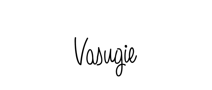 Vasugie stylish signature style. Best Handwritten Sign (Angelique-Rose-font-FFP) for my name. Handwritten Signature Collection Ideas for my name Vasugie. Vasugie signature style 5 images and pictures png