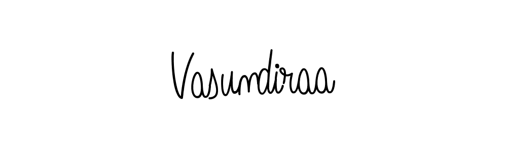 Use a signature maker to create a handwritten signature online. With this signature software, you can design (Angelique-Rose-font-FFP) your own signature for name Vasundiraa. Vasundiraa signature style 5 images and pictures png