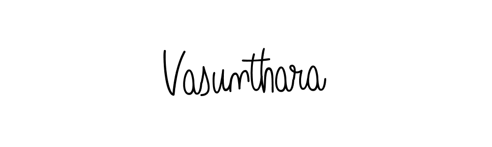 Also we have Vasunthara name is the best signature style. Create professional handwritten signature collection using Angelique-Rose-font-FFP autograph style. Vasunthara signature style 5 images and pictures png