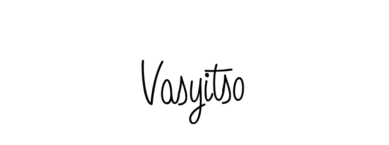 You can use this online signature creator to create a handwritten signature for the name Vasyitso. This is the best online autograph maker. Vasyitso signature style 5 images and pictures png