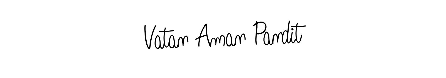 Make a beautiful signature design for name Vatan Aman Pandit. Use this online signature maker to create a handwritten signature for free. Vatan Aman Pandit signature style 5 images and pictures png