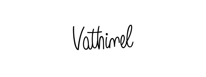 Vathinel stylish signature style. Best Handwritten Sign (Angelique-Rose-font-FFP) for my name. Handwritten Signature Collection Ideas for my name Vathinel. Vathinel signature style 5 images and pictures png