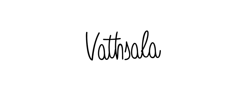 Vathsala stylish signature style. Best Handwritten Sign (Angelique-Rose-font-FFP) for my name. Handwritten Signature Collection Ideas for my name Vathsala. Vathsala signature style 5 images and pictures png