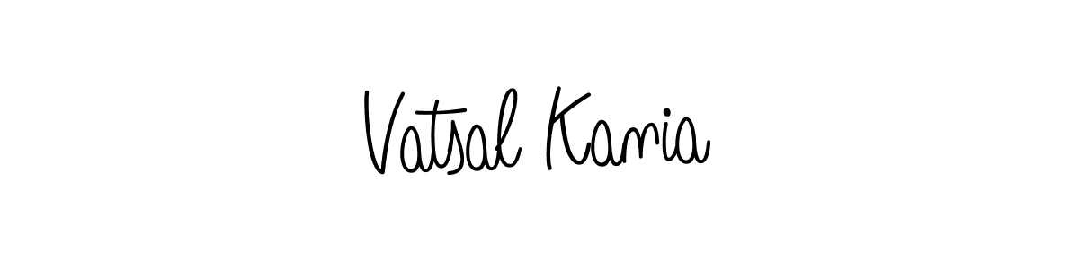 Design your own signature with our free online signature maker. With this signature software, you can create a handwritten (Angelique-Rose-font-FFP) signature for name Vatsal Kania. Vatsal Kania signature style 5 images and pictures png