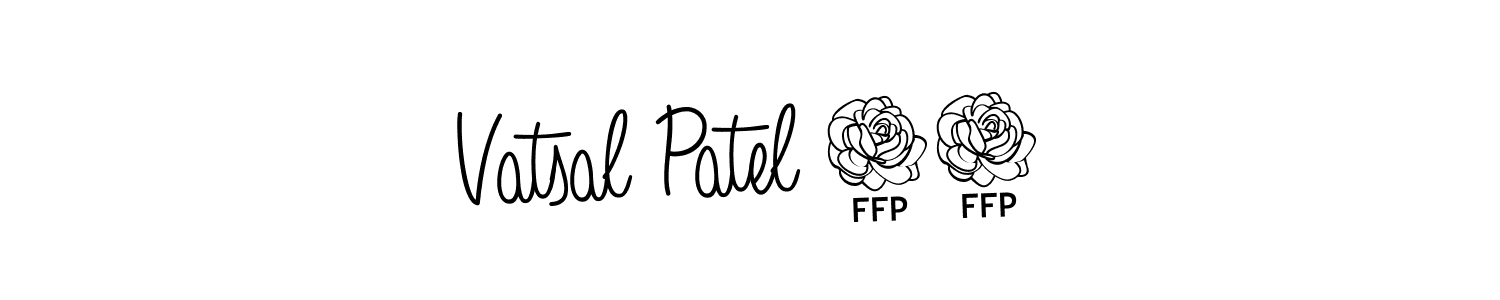 You should practise on your own different ways (Angelique-Rose-font-FFP) to write your name (Vatsal Patel 01) in signature. don't let someone else do it for you. Vatsal Patel 01 signature style 5 images and pictures png