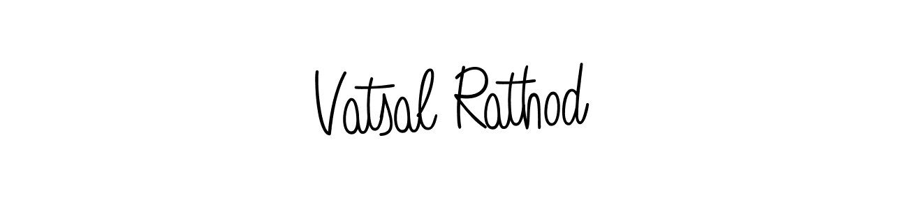 How to make Vatsal Rathod name signature. Use Angelique-Rose-font-FFP style for creating short signs online. This is the latest handwritten sign. Vatsal Rathod signature style 5 images and pictures png