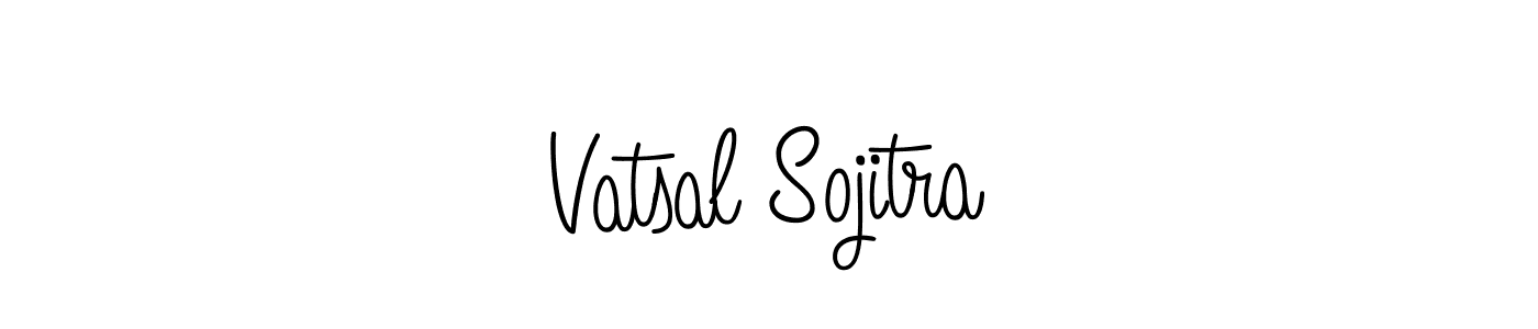 Design your own signature with our free online signature maker. With this signature software, you can create a handwritten (Angelique-Rose-font-FFP) signature for name Vatsal Sojitra. Vatsal Sojitra signature style 5 images and pictures png