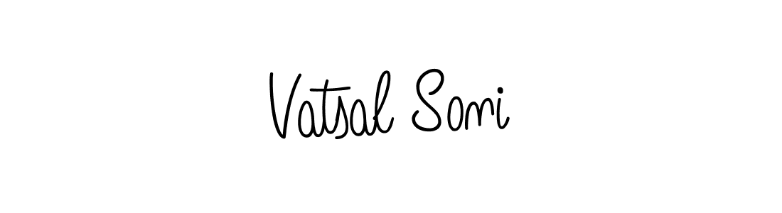 How to Draw Vatsal Soni signature style? Angelique-Rose-font-FFP is a latest design signature styles for name Vatsal Soni. Vatsal Soni signature style 5 images and pictures png