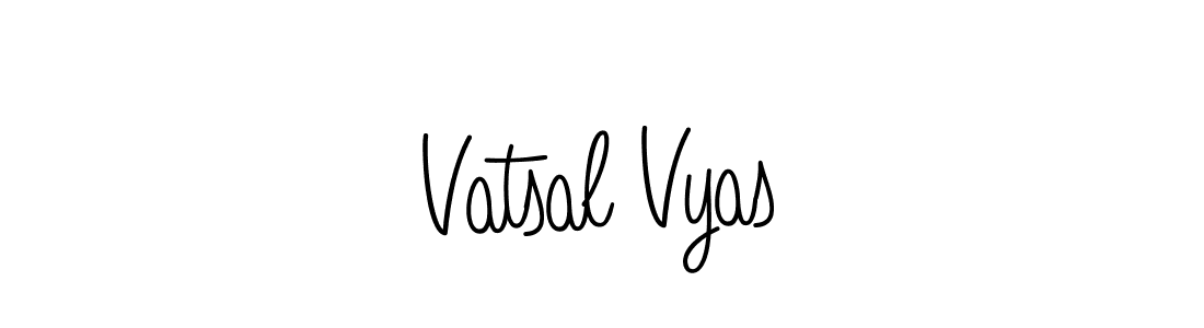 Create a beautiful signature design for name Vatsal Vyas. With this signature (Angelique-Rose-font-FFP) fonts, you can make a handwritten signature for free. Vatsal Vyas signature style 5 images and pictures png