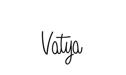 How to Draw Vatya signature style? Angelique-Rose-font-FFP is a latest design signature styles for name Vatya. Vatya signature style 5 images and pictures png