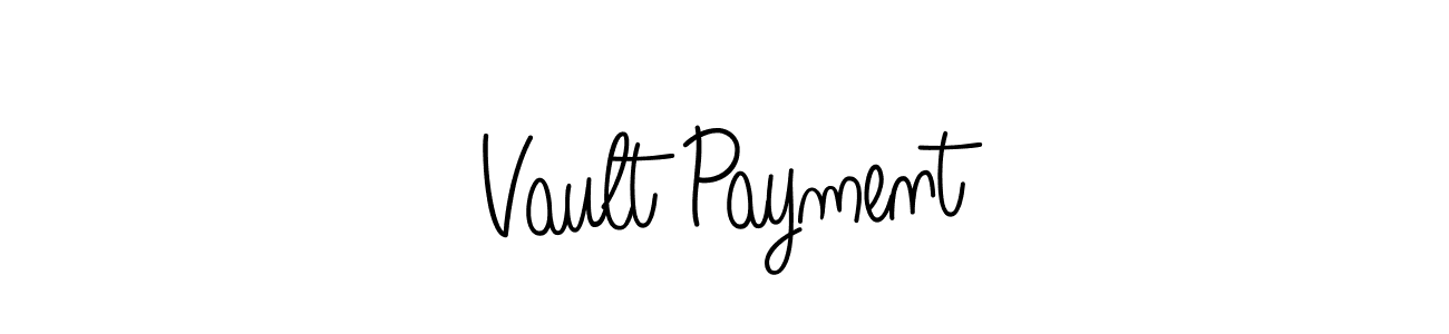 Use a signature maker to create a handwritten signature online. With this signature software, you can design (Angelique-Rose-font-FFP) your own signature for name Vault Payment. Vault Payment signature style 5 images and pictures png