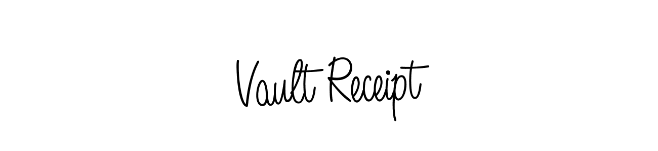 Also we have Vault Receipt name is the best signature style. Create professional handwritten signature collection using Angelique-Rose-font-FFP autograph style. Vault Receipt signature style 5 images and pictures png