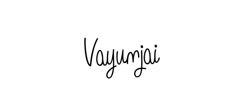 Check out images of Autograph of Vayunjai name. Actor Vayunjai Signature Style. Angelique-Rose-font-FFP is a professional sign style online. Vayunjai signature style 5 images and pictures png