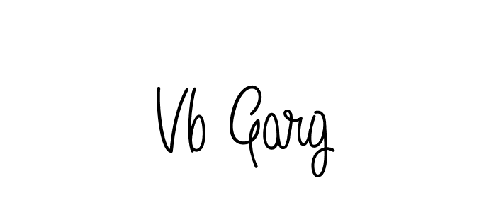 How to Draw Vb Garg signature style? Angelique-Rose-font-FFP is a latest design signature styles for name Vb Garg. Vb Garg signature style 5 images and pictures png