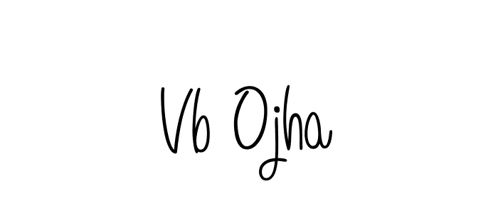 Best and Professional Signature Style for Vb Ojha. Angelique-Rose-font-FFP Best Signature Style Collection. Vb Ojha signature style 5 images and pictures png