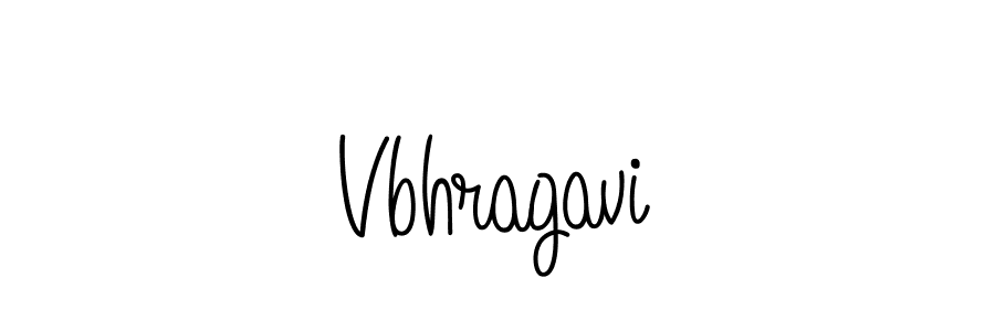 How to make Vbhragavi name signature. Use Angelique-Rose-font-FFP style for creating short signs online. This is the latest handwritten sign. Vbhragavi signature style 5 images and pictures png