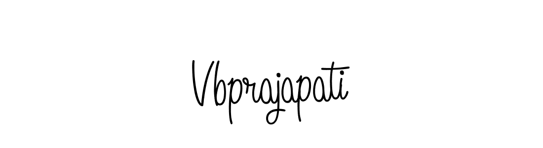 Use a signature maker to create a handwritten signature online. With this signature software, you can design (Angelique-Rose-font-FFP) your own signature for name Vbprajapati. Vbprajapati signature style 5 images and pictures png