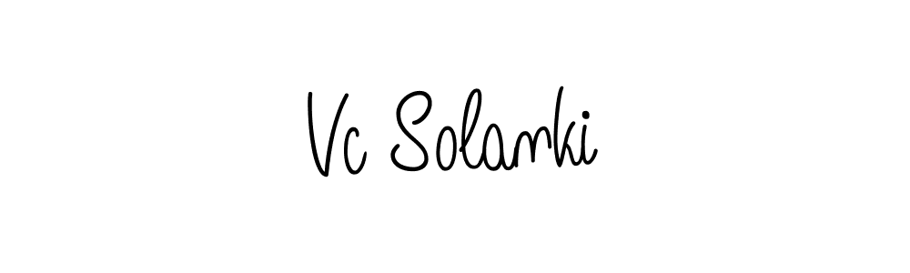 How to make Vc Solanki signature? Angelique-Rose-font-FFP is a professional autograph style. Create handwritten signature for Vc Solanki name. Vc Solanki signature style 5 images and pictures png