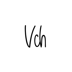 Vch stylish signature style. Best Handwritten Sign (Angelique-Rose-font-FFP) for my name. Handwritten Signature Collection Ideas for my name Vch. Vch signature style 5 images and pictures png