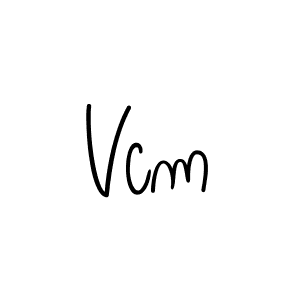 How to make Vcm signature? Angelique-Rose-font-FFP is a professional autograph style. Create handwritten signature for Vcm name. Vcm signature style 5 images and pictures png