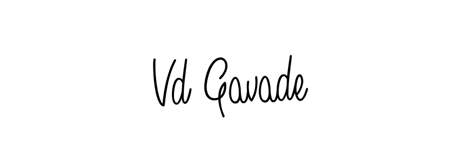 You should practise on your own different ways (Angelique-Rose-font-FFP) to write your name (Vd Gavade) in signature. don't let someone else do it for you. Vd Gavade signature style 5 images and pictures png