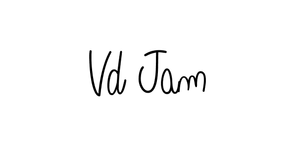 It looks lik you need a new signature style for name Vd Jam. Design unique handwritten (Angelique-Rose-font-FFP) signature with our free signature maker in just a few clicks. Vd Jam signature style 5 images and pictures png