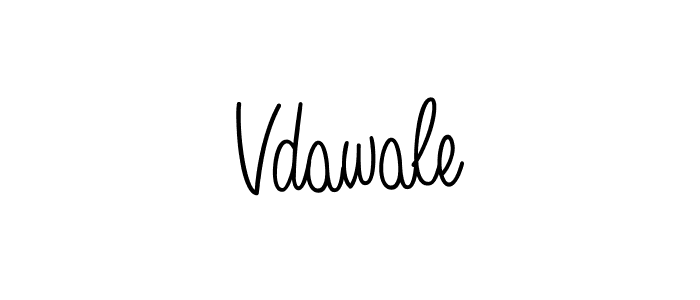 Make a beautiful signature design for name Vdawale. With this signature (Angelique-Rose-font-FFP) style, you can create a handwritten signature for free. Vdawale signature style 5 images and pictures png