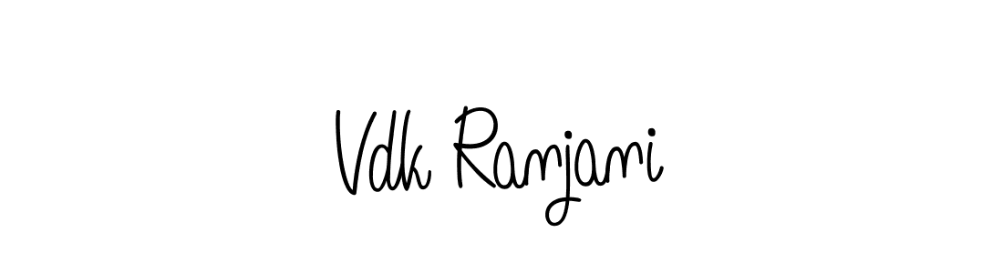 This is the best signature style for the Vdk Ranjani name. Also you like these signature font (Angelique-Rose-font-FFP). Mix name signature. Vdk Ranjani signature style 5 images and pictures png