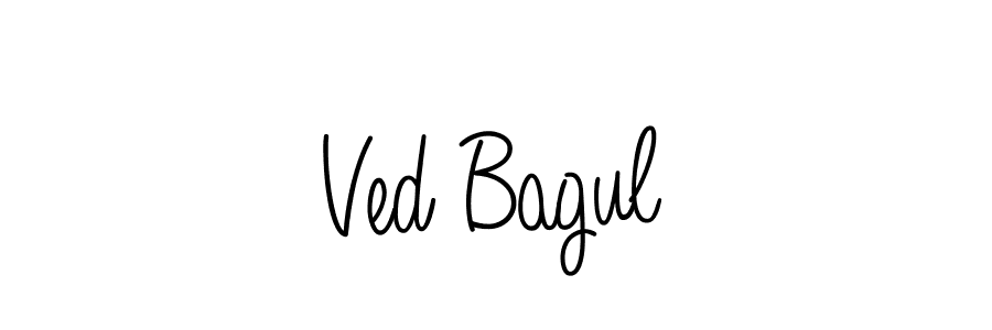 Create a beautiful signature design for name Ved Bagul. With this signature (Angelique-Rose-font-FFP) fonts, you can make a handwritten signature for free. Ved Bagul signature style 5 images and pictures png